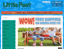 Tablet Screenshot of littlefeetkids.com